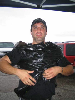 Cousin George garbage bag