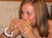 Nicole eating Subway_2